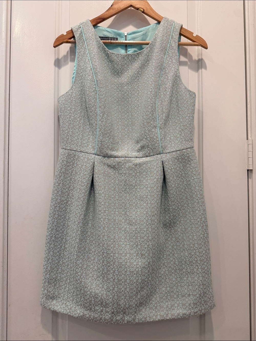Atmosphere Mint Textured Sleeveless Shift Dress